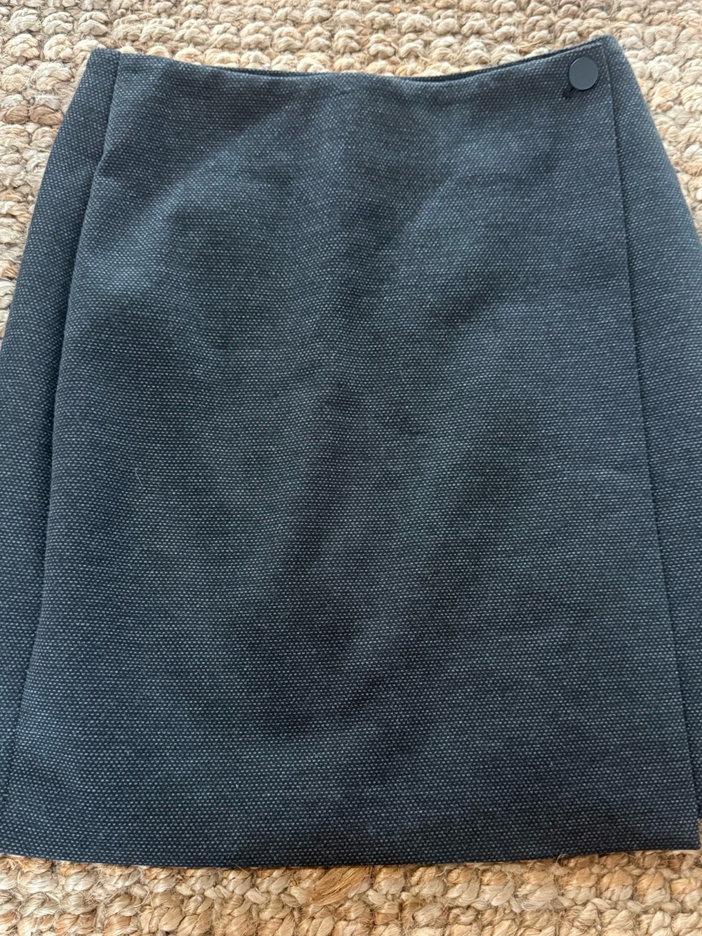 Never worn size 2 Calvin Klein Dark Charcoal wrap Pencil Skirt
